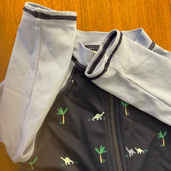 Janie and Jack Dinosaur Motif One Piece Swimsuit, 18-24 mos - Picture 4 of 5